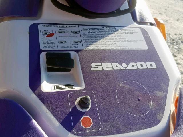 ZZN22385J495 - 1995 OTHR SEADOO PURPLE photo 9