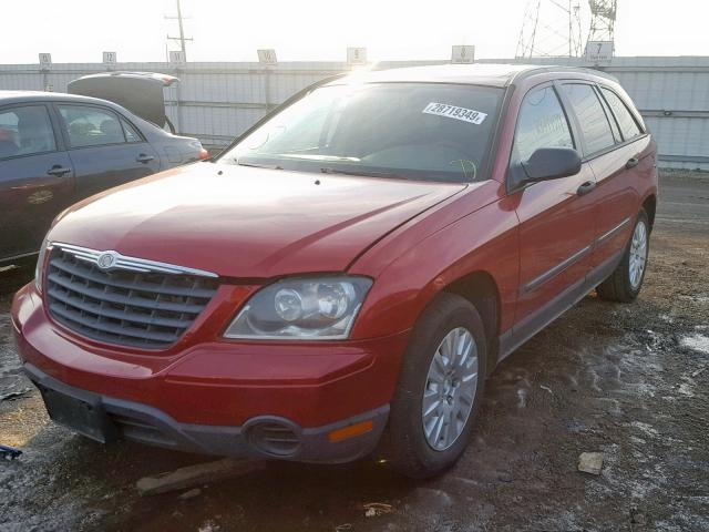 2C4GM48L45R484311 - 2005 CHRYSLER PACIFICA RED photo 2