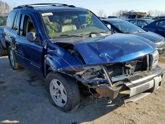 1GNDT13S722196447 - 2002 CHEVROLET TRAILBLAZE BLUE photo 1