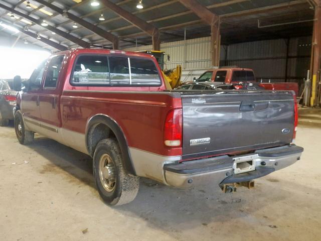 3FTSW30F82MA16248 - 2002 FORD F350 SRW S RED photo 3