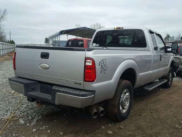 1FT7X2BT9BEC56205 - 2011 FORD F250 SUPER SILVER photo 4