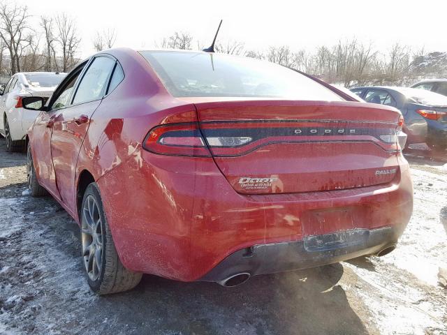 1C3CDFBA9DD336551 - 2013 DODGE DART SXT RED photo 3