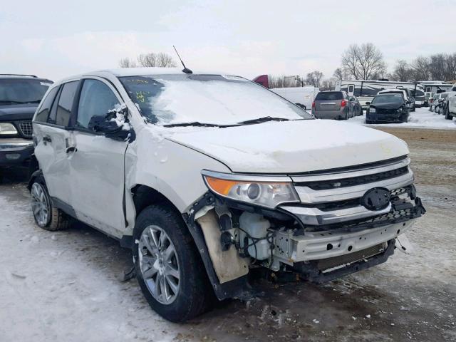 2FMDK4JC3DBC85367 - 2013 FORD EDGE SEL WHITE photo 1