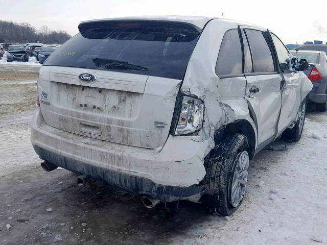 2FMDK4JC3DBC85367 - 2013 FORD EDGE SEL WHITE photo 4