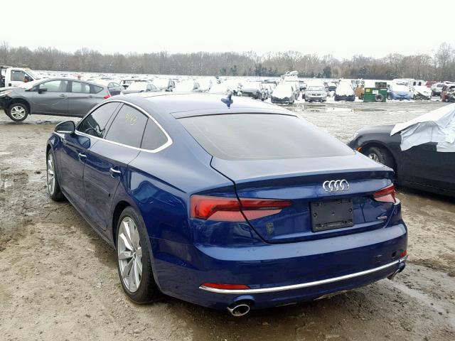 WAUANCF58JA053676 - 2018 AUDI A5 PREMIUM BLUE photo 3