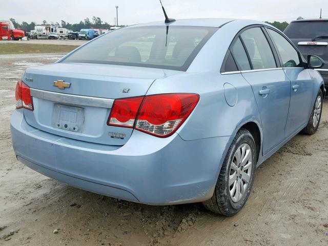 1G1PD5SH8B7285424 - 2011 CHEVROLET CRUZE LS BLUE photo 4