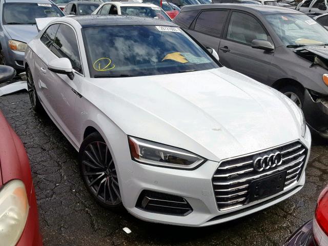 WAUPNAF51JA025068 - 2018 AUDI A5 PREMIUM WHITE photo 1