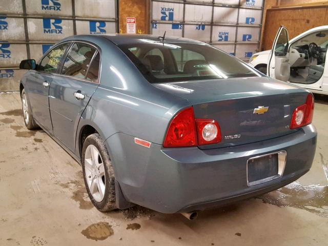 1G1ZG57B594268600 - 2009 CHEVROLET MALIBU LS BLUE photo 3