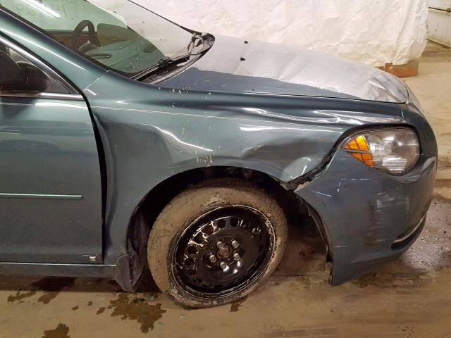 1G1ZG57B594268600 - 2009 CHEVROLET MALIBU LS BLUE photo 9