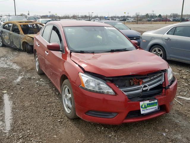 3N1AB7AP4DL738866 - 2013 NISSAN SENTRA SV RED photo 1