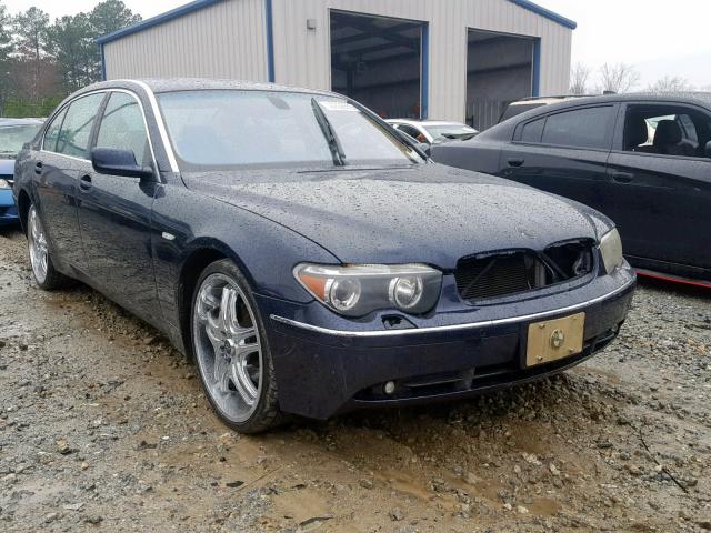 WBAGN63514DS54936 - 2004 BMW 745 LI BLUE photo 1