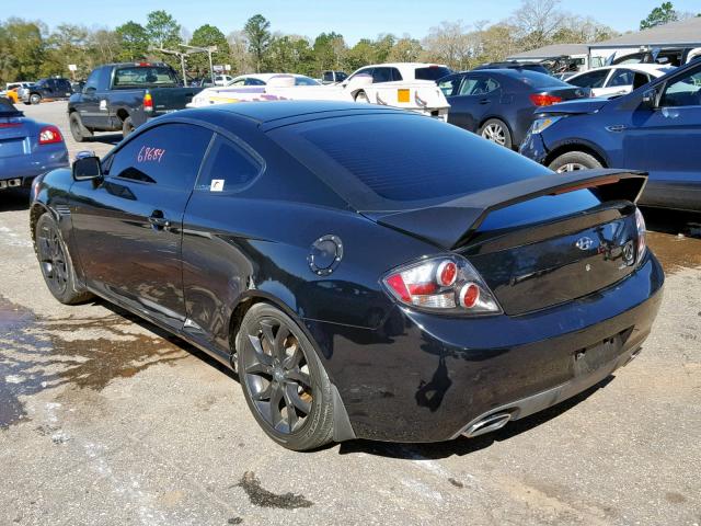 KMHHN66FX8U286927 - 2008 HYUNDAI TIBURON GT BLACK photo 3