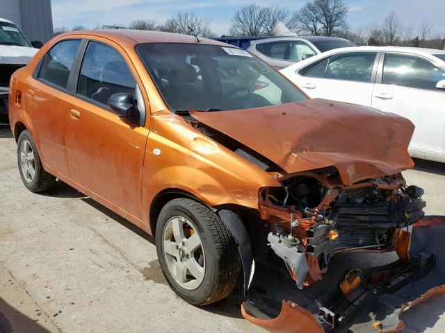 KL1TG56636B551142 - 2006 CHEVROLET AVEO LT ORANGE photo 1