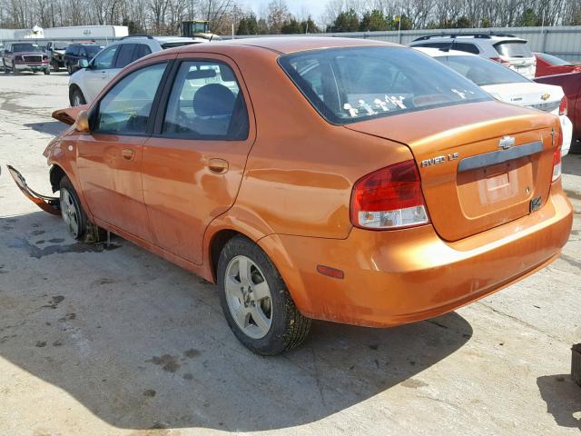 KL1TG56636B551142 - 2006 CHEVROLET AVEO LT ORANGE photo 3