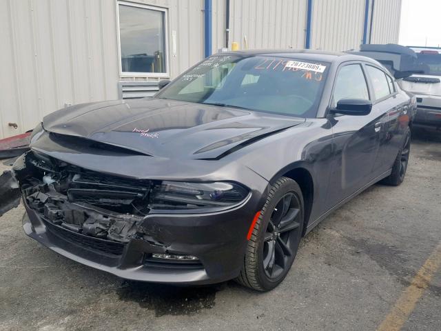 2C3CDXHG9JH273919 - 2018 DODGE CHARGER SX GRAY photo 2