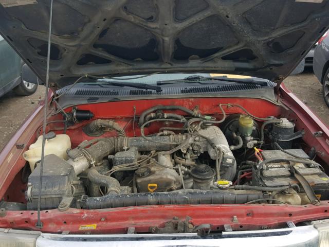 4TANL42N7VZ326647 - 1997 TOYOTA TACOMA RED photo 7