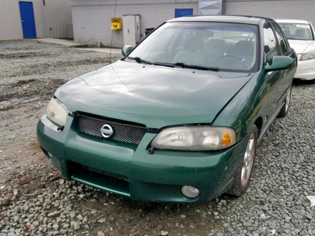 3N1AB51D62L708288 - 2002 NISSAN SENTRA SE- GREEN photo 2