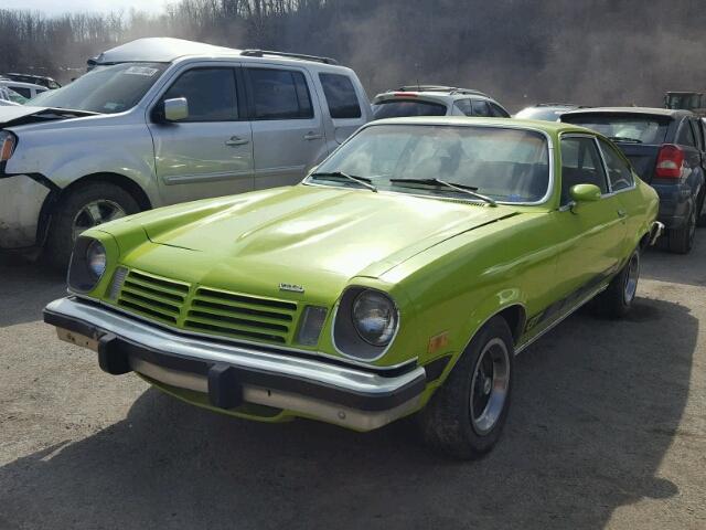 1V77B5C128321 - 1975 CHEVROLET VEGA GREEN photo 2