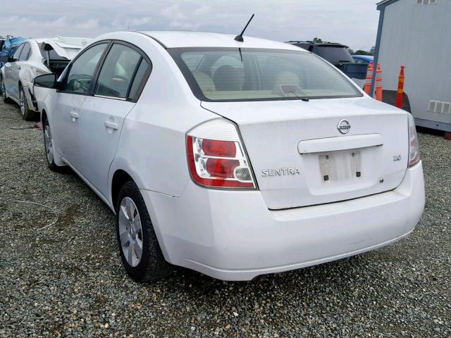 3N1AB61E67L643111 - 2007 NISSAN SENTRA 2.0 WHITE photo 3