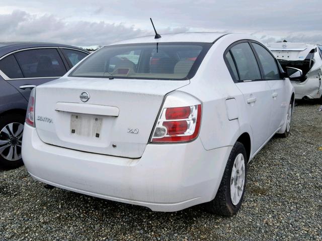 3N1AB61E67L643111 - 2007 NISSAN SENTRA 2.0 WHITE photo 4