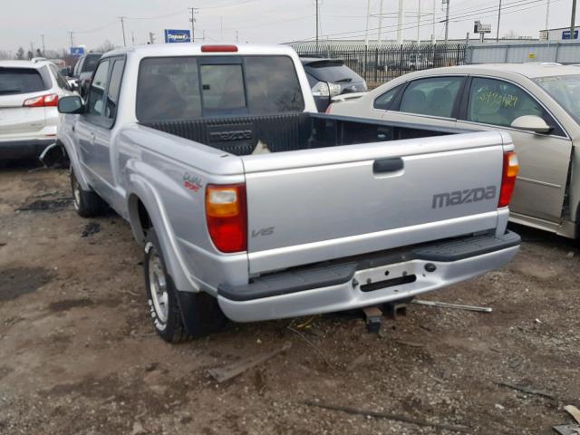 4F4YR16U82TM07503 - 2002 MAZDA B3000 CAB SILVER photo 3