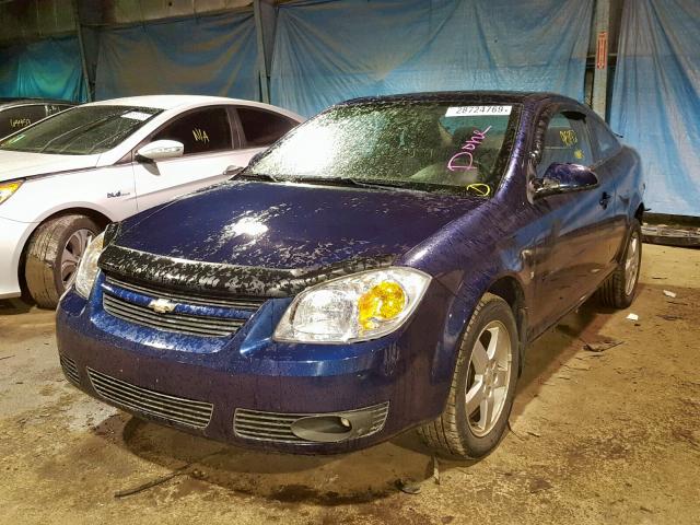 1G1AL15F487338415 - 2008 CHEVROLET COBALT LT BLUE photo 2