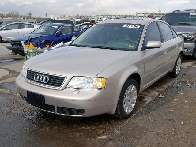 WAUEH64B81N160254 - 2001 AUDI A6 2.8 QUA BEIGE photo 2