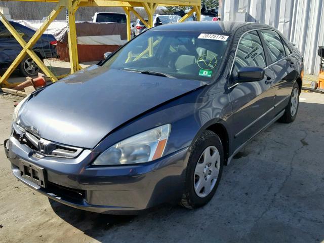 1HGCM56435A123075 - 2005 HONDA ACCORD LX CHARCOAL photo 2