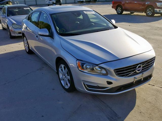 YV126MFK5G2390674 - 2016 VOLVO S60 PREMIE SILVER photo 1