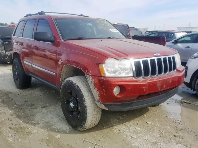 1J8HR58N95C616543 - 2005 JEEP GRAND CHER RED photo 1