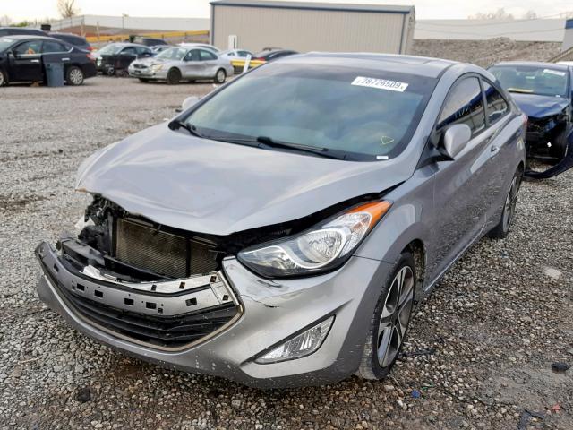 KMHDH6AE4DU018941 - 2013 HYUNDAI ELANTRA CO SILVER photo 2