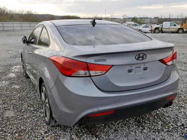 KMHDH6AE4DU018941 - 2013 HYUNDAI ELANTRA CO SILVER photo 3