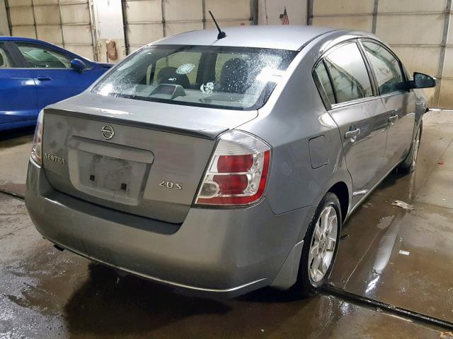 3N1AB61E77L720102 - 2007 NISSAN SENTRA 2.0 GRAY photo 4