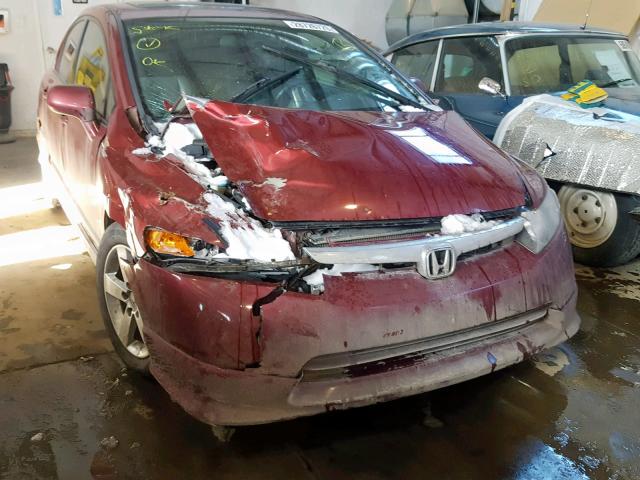 2HGFA16978H000072 - 2008 HONDA CIVIC EXL 红色 照片 1
