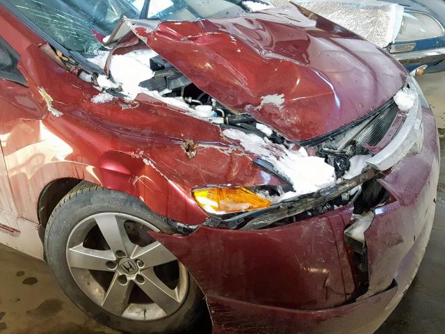 2HGFA16978H000072 - 2008 HONDA CIVIC EXL 红色 照片 9