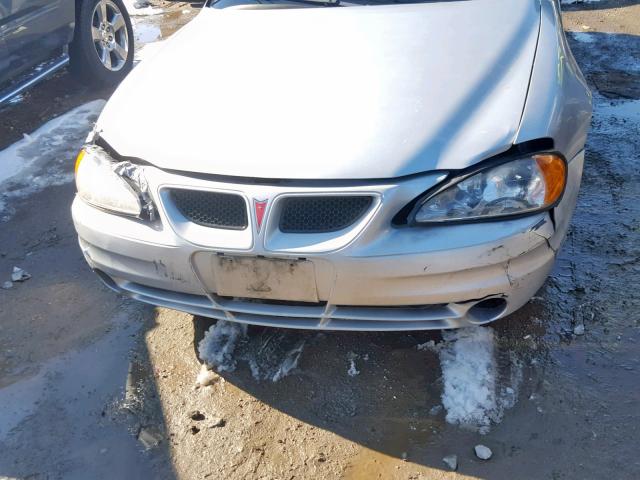 1G2NE52F83C156820 - 2003 PONTIAC GRAND AM S SILVER photo 9