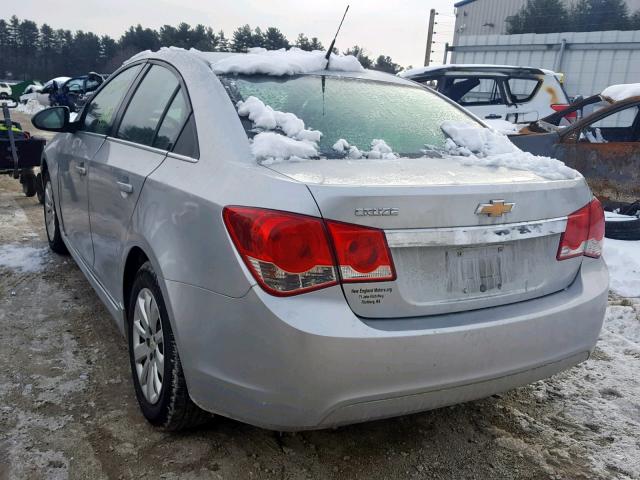 1G1PC5SH3B7165324 - 2011 CHEVROLET CRUZE LS GRAY photo 3