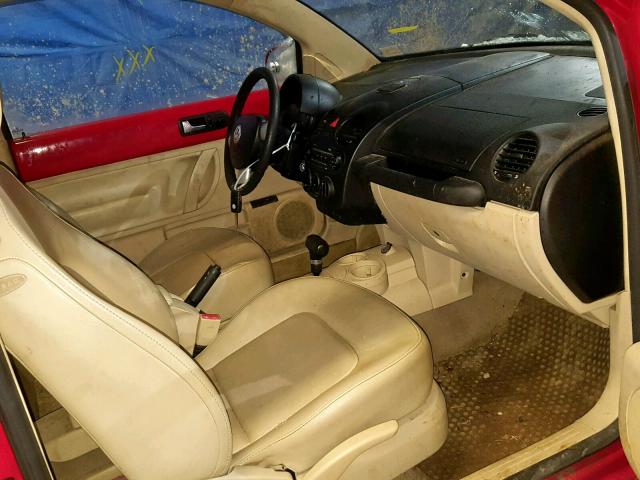 3VWCR31C15M405010 - 2005 VOLKSWAGEN NEW BEETLE Rot Foto 5