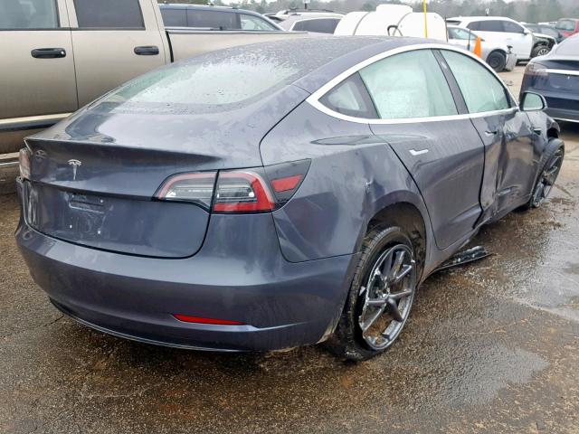 5YJ3E1EA3JF045362 - 2018 TESLA MODEL 3 BLUE photo 4