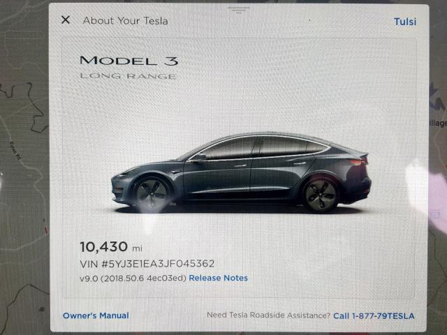 5YJ3E1EA3JF045362 - 2018 TESLA MODEL 3 BLUE photo 8