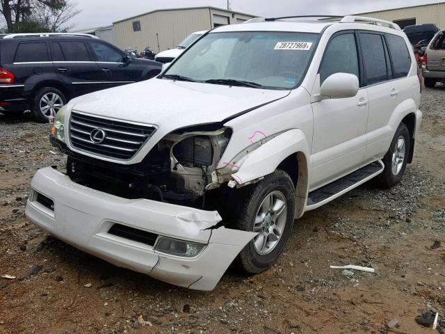 JTJBT20X340041007 - 2004 LEXUS GX 470 WHITE photo 2