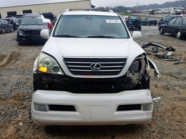 JTJBT20X340041007 - 2004 LEXUS GX 470 WHITE photo 9