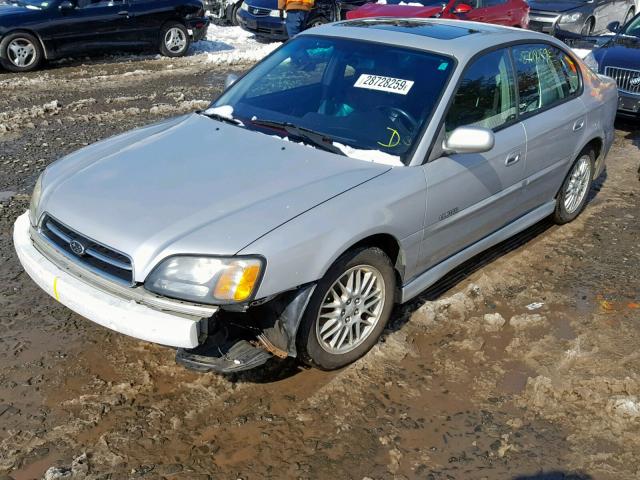 4S3BE656727208316 - 2002 SUBARU LEGACY GT SILVER photo 2