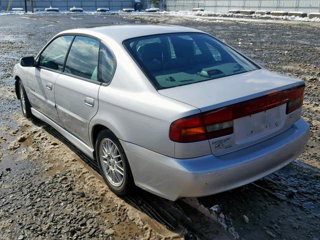 4S3BE656727208316 - 2002 SUBARU LEGACY GT SILVER photo 3