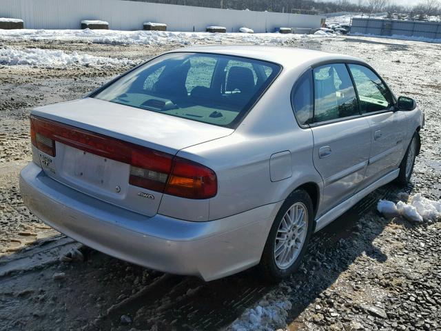 4S3BE656727208316 - 2002 SUBARU LEGACY GT SILVER photo 4