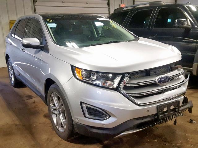 2FMPK4K9XFBB15607 - 2015 FORD EDGE TITAN SILVER photo 1