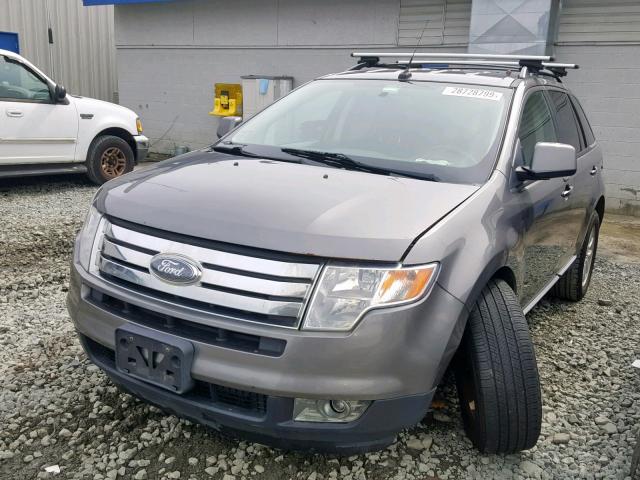 2FMDK4JC2ABA68680 - 2010 FORD EDGE SEL GRAY photo 2