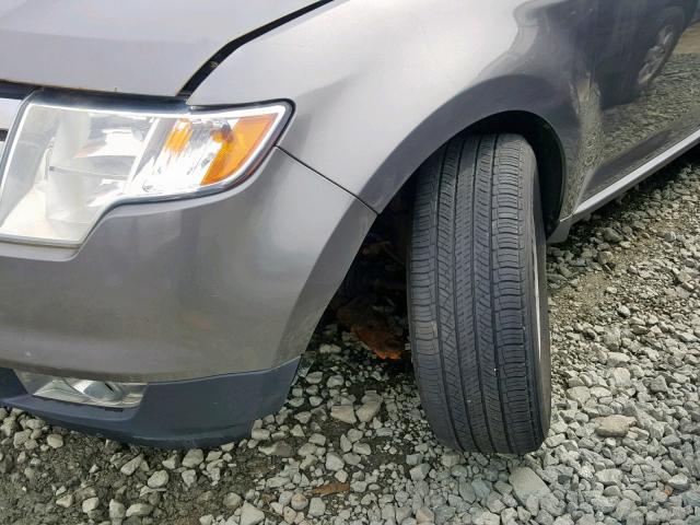 2FMDK4JC2ABA68680 - 2010 FORD EDGE SEL GRAY photo 9