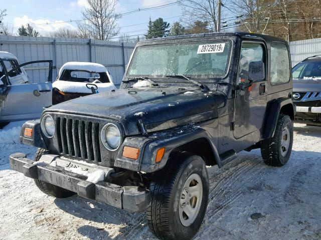 1J4FY29P5XP473595 - 1999 JEEP WRANGLER / BLACK photo 2