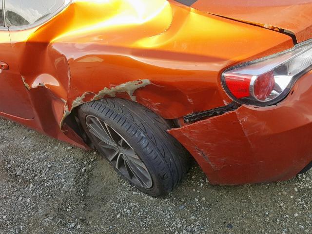 JF1ZNAA16D2726161 - 2013 TOYOTA SCION FR-S ORANGE photo 9